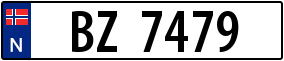 Trailer License Plate